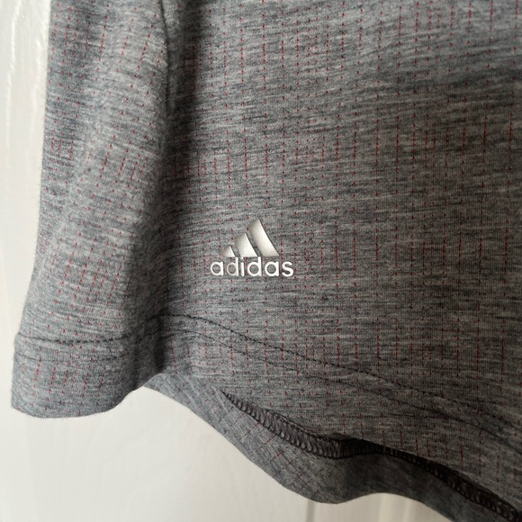 Adidas Women's Charcoal Button Down Shirt - Picture 3 of 4